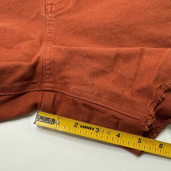 STOIC Venture Shorts Women's Size 10 High Rise Brown Rust Orange Coconut Shell - Picture 3 of 6